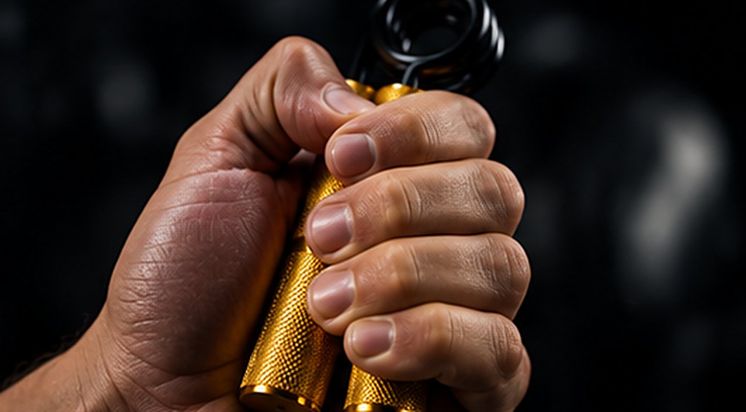 Main fermant un Grip Trainer